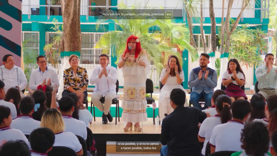 Inauguramos cancha y entregamos equipamiento en Conalep Campeche